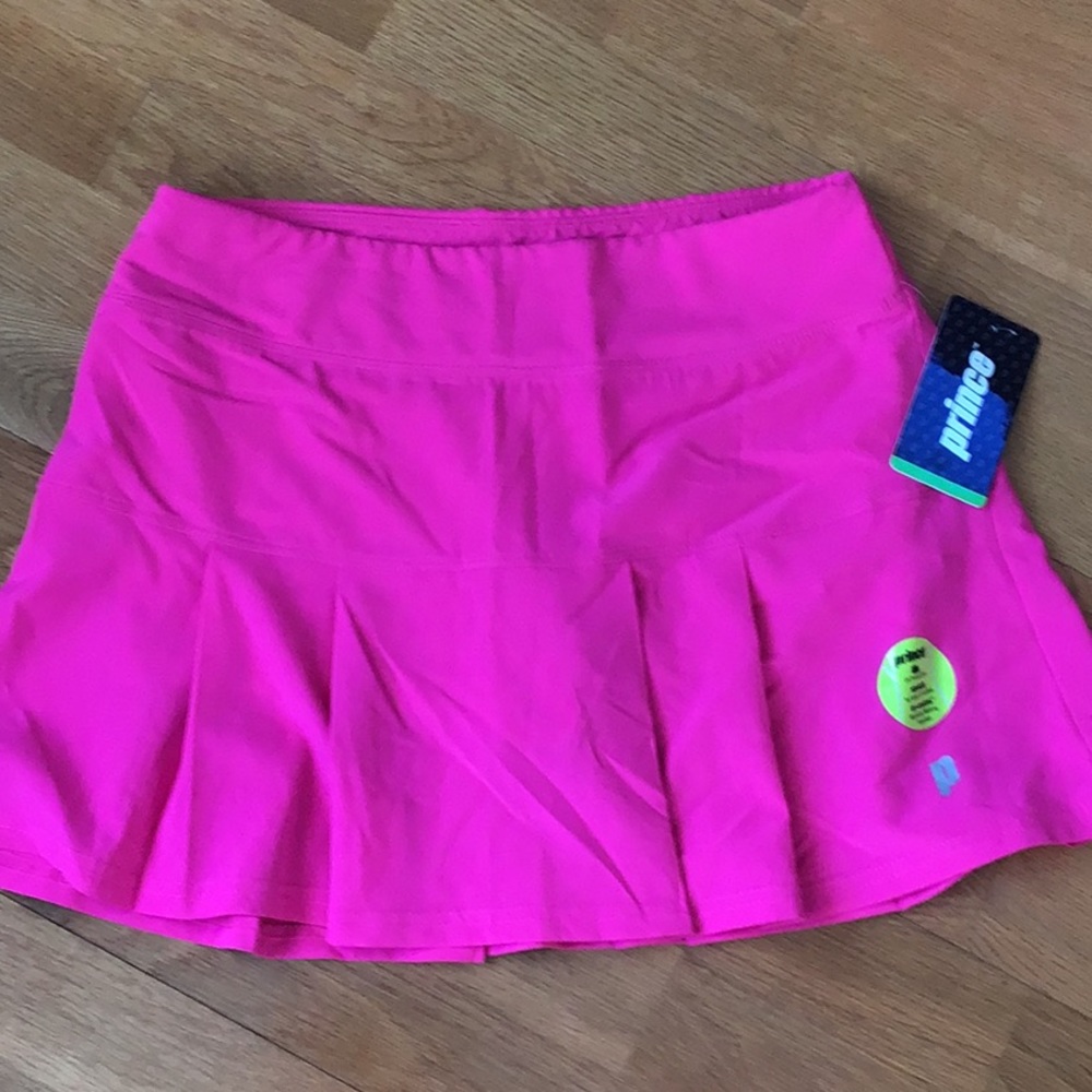 Hot pink tennis skirt